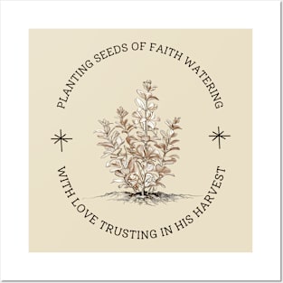 Planting Seeds of Faith Christian Gardener Ministry Design Posters and Art